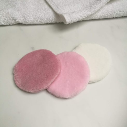 Sminkeltávolító és arctisztító 100% pamut korong 3 db-os szett