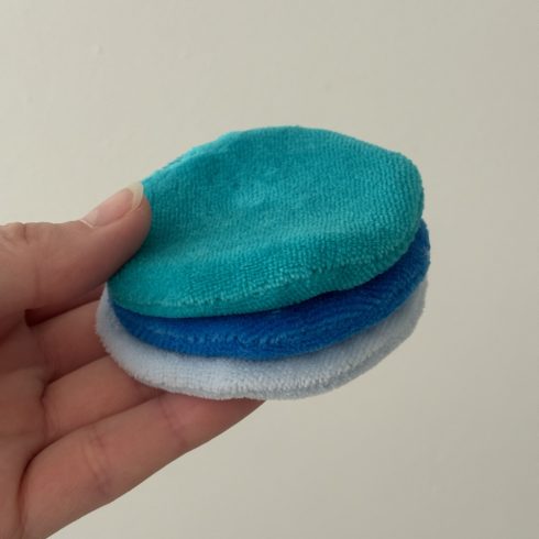 Sminkeltávolító és arctisztító 100% pamut korong 3 db-os szett