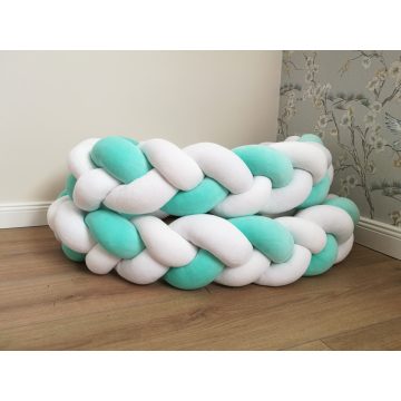 Egyedi Fonott Rácsvédő 340 cm fehér-fehér-menta