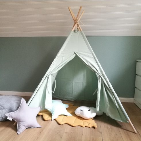 Indiánsátor  teepee gyerekeknek menta