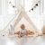 Indiánsátor  teepee gyerekeknek natúr montessori gyerekszoba