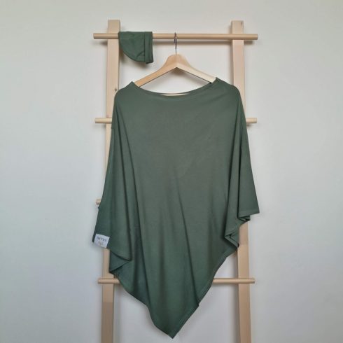 Babafotózás csomag baba blanket sapka egyedi neves tábla hónapos készlet Oliva zöld