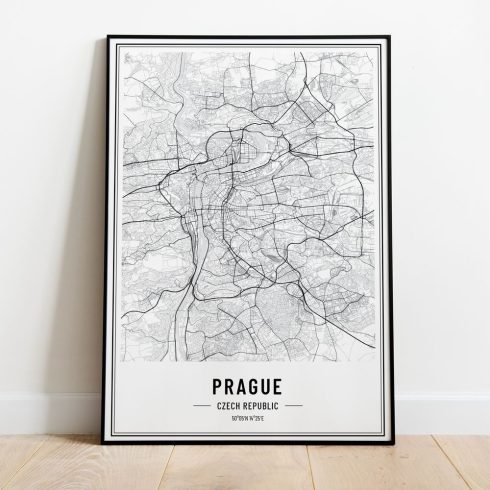 Poszter Prága térkép 5 méretben