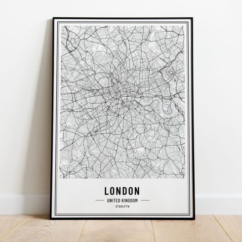 Poszter London térkép 5 méretben
