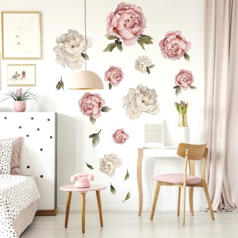 Falmatrica Bazsarózsa mályva és krém színű nagy méretű virágok