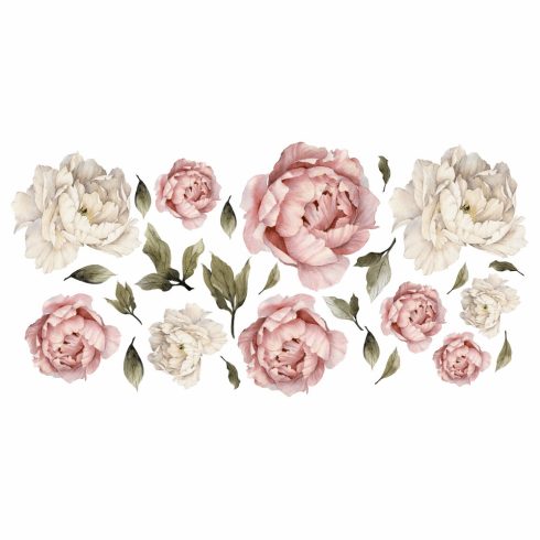 Falmatrica Bazsarózsa mályva és krém színű nagy méretű virágok